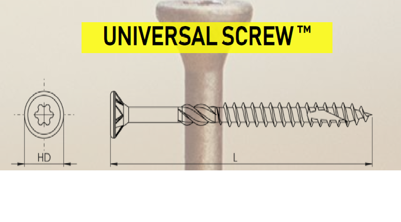 U2 Fasteners Universal Screw